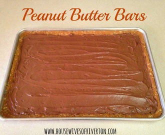 Peanut Butter Bars- Lunch Lady