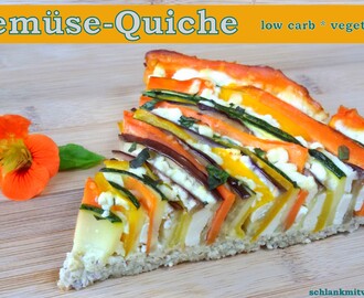 Gemüse-Quiche low carb, vegetarisch, glutenfrei