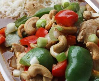 ‘Better-than-a-takeaway’ chicken with peppers & cashew nuts