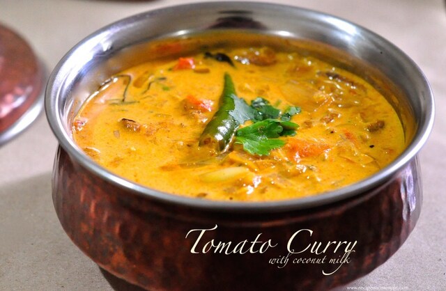 Tomato Curry with Coconut Milk – Simple Kerala Style