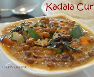 Kadala Curry / Kerala Kadala Curry Recipe / Puttu Kadala Curry / Easy Stepwise Recipe