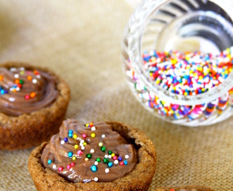 Chocolate Pudding Cookie Cups
