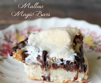 Whipped Shortbread, Chocolate & Mallow Magic Bars