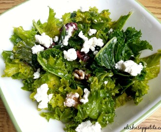 Super Simple & Sweet Kale Salad {Gluten-Free}