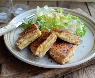 Garlic Bread Cheese Toastie (Grilled Cheese) for The Secret Recipe Club