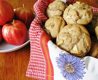 Muffins sans gluten aux pommes et au poivre de la Jamaïque/Gluten free apple allspice muffins