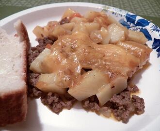 Amish  Classic: Poor Man’s Simple Stove-Top Skillet Casserole