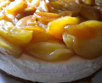 Cheesecake spéculoos, pommes caramélisées et sa sauce caramel au beurre salé