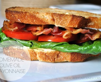 Classic BLT with Homemade Olive Oil Mayonnaise