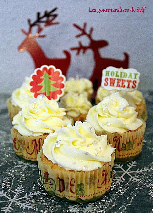 Cupcakes white christmas