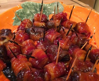 "Rumaki" -- one of the BEST little appetizers you'll ever eat!  Make these and watch them disappear!