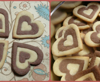 Dvoubarevné sušenky aneb valentýnská tortura