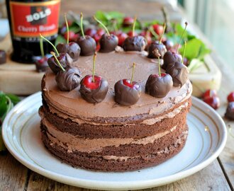 A Show-stopping Chocolate Cherry Cake for Chocolate Week!