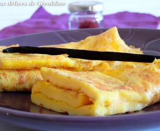 Omelette à la vanille et au safran