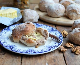 From The Lavender and Lovage Bakery: Country Style Walnut Bread Rolls