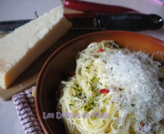Spaghetti aglio e olio (Spaghetti à l’ail et à l’huile)