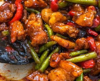 Garlicky Sweet Thai Chili Chicken and Green Beans Stir Fry | Recipe | Chicken green beans, Beef recipes easy, Chicken dinner recipes