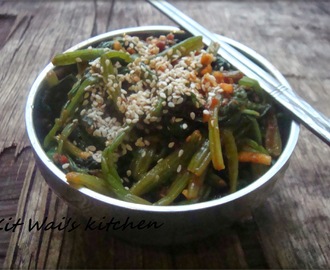 韩式凉拌菜 ~ Korean Spinach / Shigumchi Namul ( 시금치나물 )