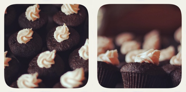 Mini cupcake au chocolat