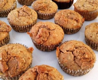 Apple, banana and peanut butter Muffins