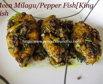 Milagu Meen Varuval/Pepper Fish Fry[Vanjaram Meen Milagu/KingFish Pepper Fry]