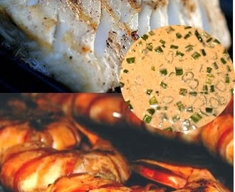Recette de cabillaud  et crevettes au barbecue, plancha sauce Bayou (Louisiane, Etats-Unis)