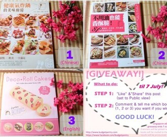[GIVEAWAY!] Airfryer + Junko Decorated Roll Cakes Recipe Books!