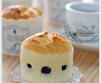 Blueberry Yoghurt Chiffon Cupcakes