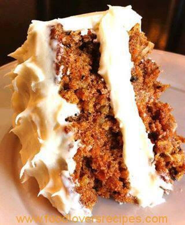 CARROT CAKE WITH CREAM CHEESE ICING
