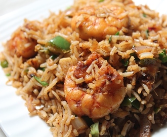 Prawn Fried Rice Recipe / Shrimp Fried Rice Recipe