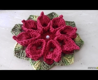 Flor de Crochê Para Aplicação / Cristina Coelho Alves