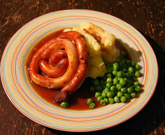vinná klobása á la cumberland sausage with mash