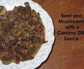 Beef and Mushrooms with Dill Sauce