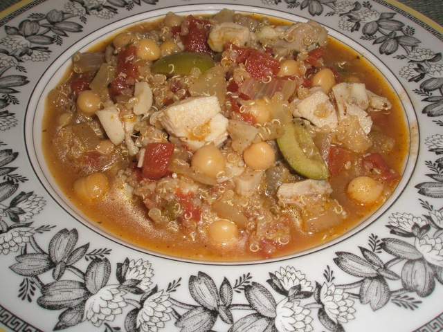 Peruvian Chicken, Quinoa & Olive Stew