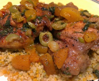 Chicken with Apricots and Olives
