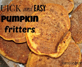 {Tastes on Tuesday} Quick and Easy Pumpkin Fritters