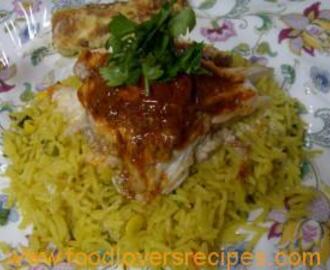 Moroccan-inspired Red Roman Fish with Spicy Rice