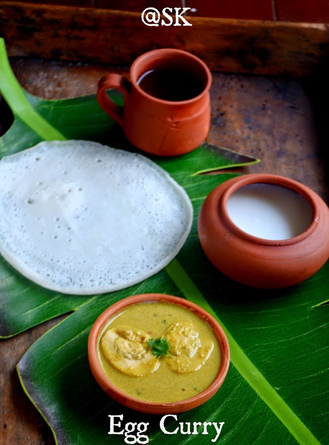 Kerala Egg Curry - கேரளா முட்டை குருமா - Best accompaniment for Appam - Step by step