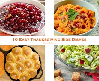 10 Easy Thanksgiving Side Dishes