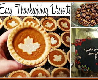 Two Easy & Delicous Thanksgiving Desserts | Mini Pumpkin Pies & Rolo Pretzel Delights | Video