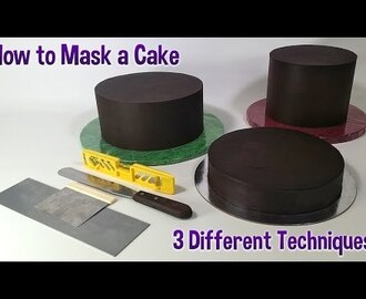 How to Mask a Cake Tutorial - 3 Different Techniques