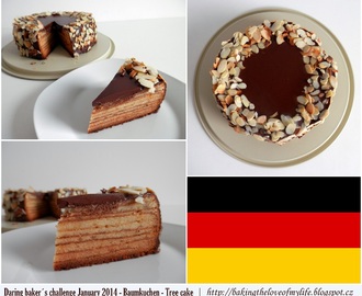 Výzva odvážných pekařů Leden 2014 - Baumkuchen; The daring baker´s challenge January 2014 - Tree cake