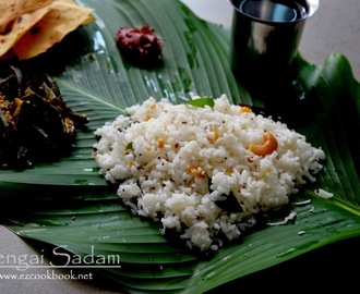 South Indian Thengai Sadam | How to make Coconut Rice (lunch box recipe)