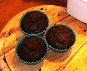 čokoládovo-ostružinové muffiny podruhé