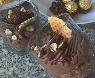 Ferrero rocher toetjes met nutellamousse || kitchennas