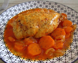 Peito de frango estufado com cenoura | Food From Portugal
