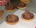 tartelettes gourmandes au chocolat spéculos et crème de marron patate douce