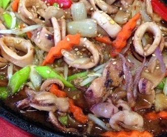 Sizzling Spicy Squid