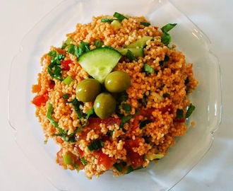 Recette de salade de boulgour et lentilles rouges, vegan, kisir (Turquie)