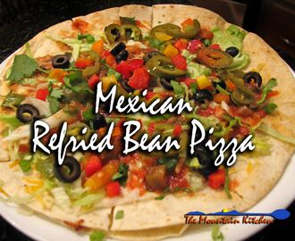 Meatless Monday ~ Mexican Refried Bean Pizza